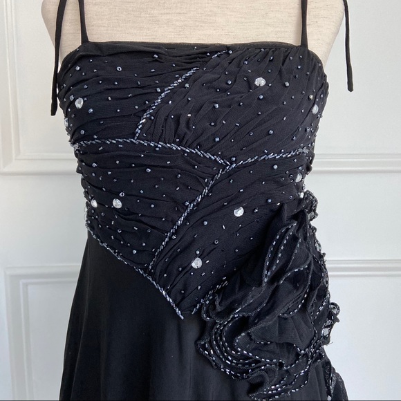 Amanda Adams Couture Hand Beaded Black Tunic NWT - Picture 3 of 12